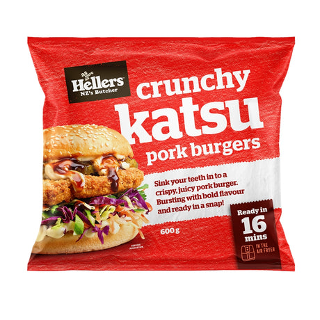 Hellers Crunchy Katsu Pork Burgers