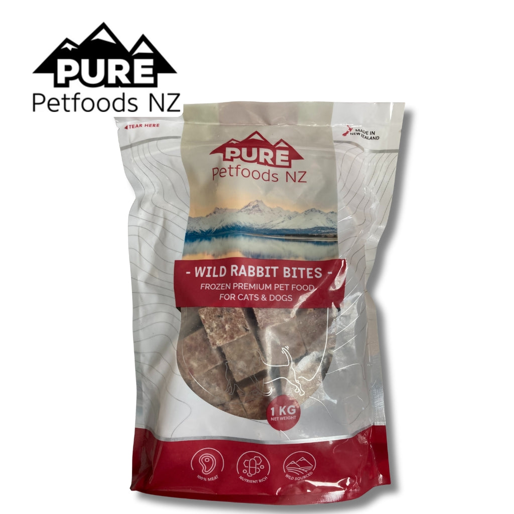 Pure Pet Food wild rabbit 1kg Prime Range Fresh