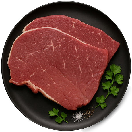 Prime Range Fresh Topside Steak Raw View – Lean Topside Cut
