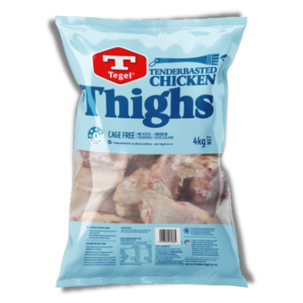 Tegel Tender basted Chicken Thighs 4kg