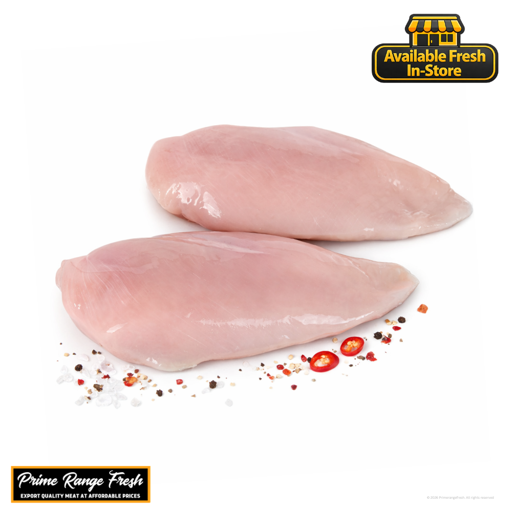 Skinless Chicken Breast 1kg –Frozen.