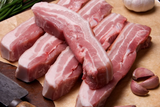 Pork Belly Strips Frozen Approx 2kg bag 